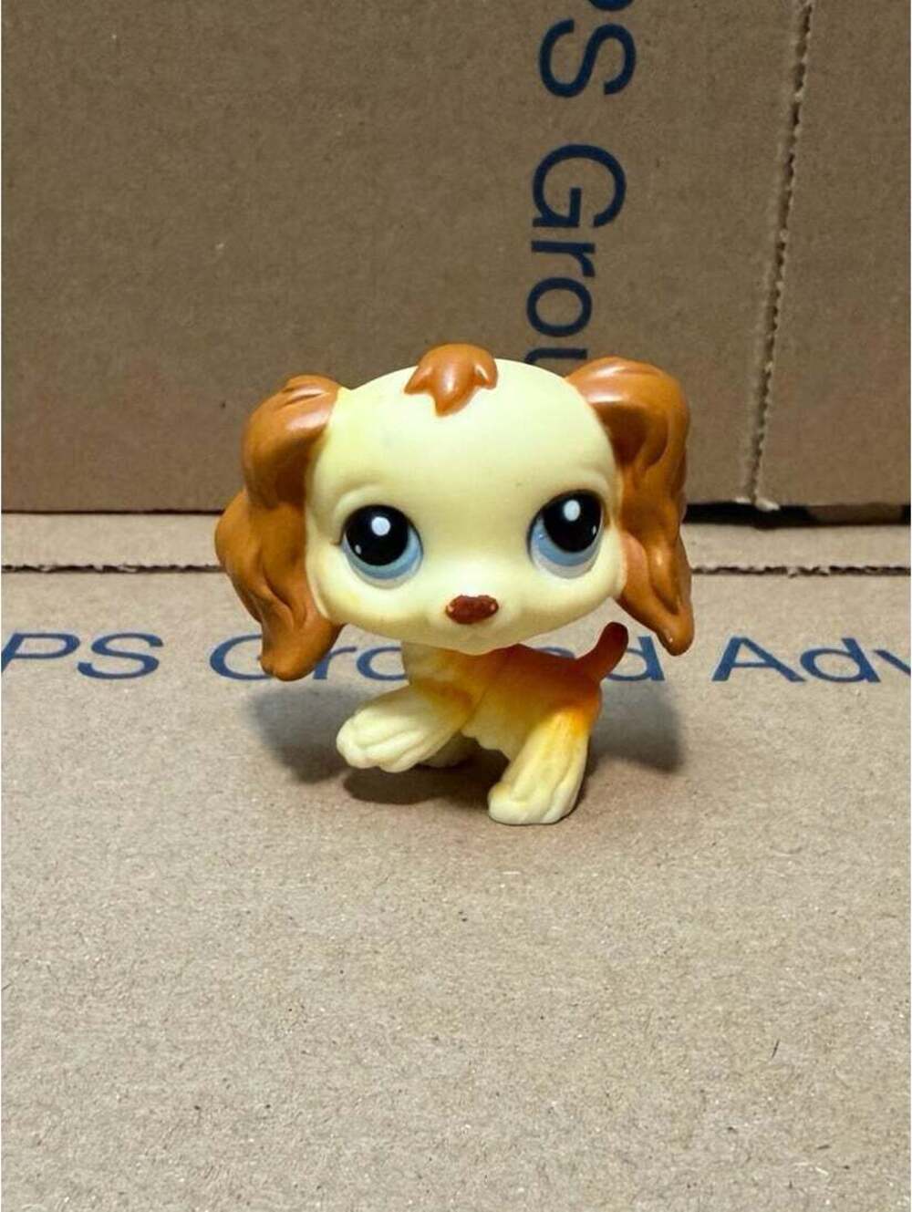 Vintage Littlest Pet Shop Cream Brown Cocker Spaniel #298 Authentic Figure 2005